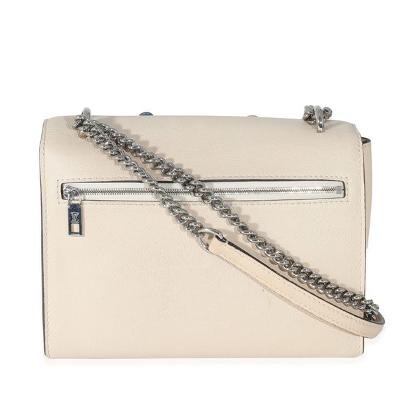 Louis Vuitton White Leather Mylockme Fleurs BB - Picture 3 of 7